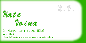 mate voina business card